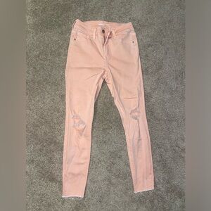 Old navy coral size 2 petite skinny jeans